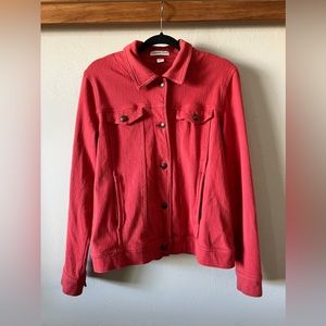 Coldwater Creek knit denim jacket